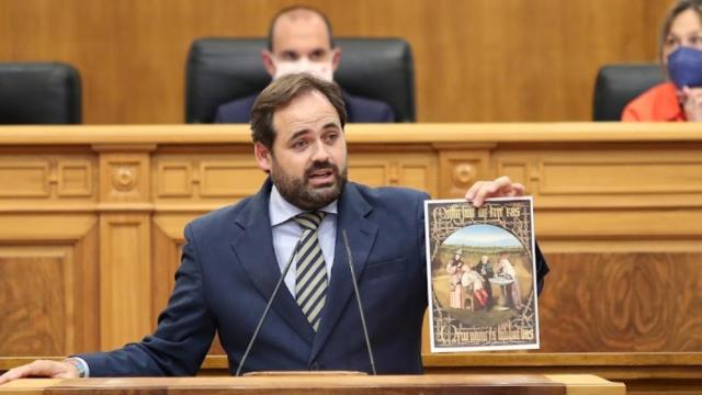 Paco Núñez durante su intervención en el debate del Estado de la Región