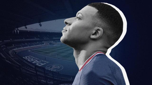 Fotomontaje de Kylian Mbappé