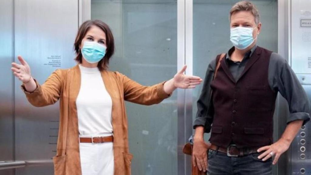 Los líderes de Los Verdes Annalena Baerbock y Robert Habeck.
