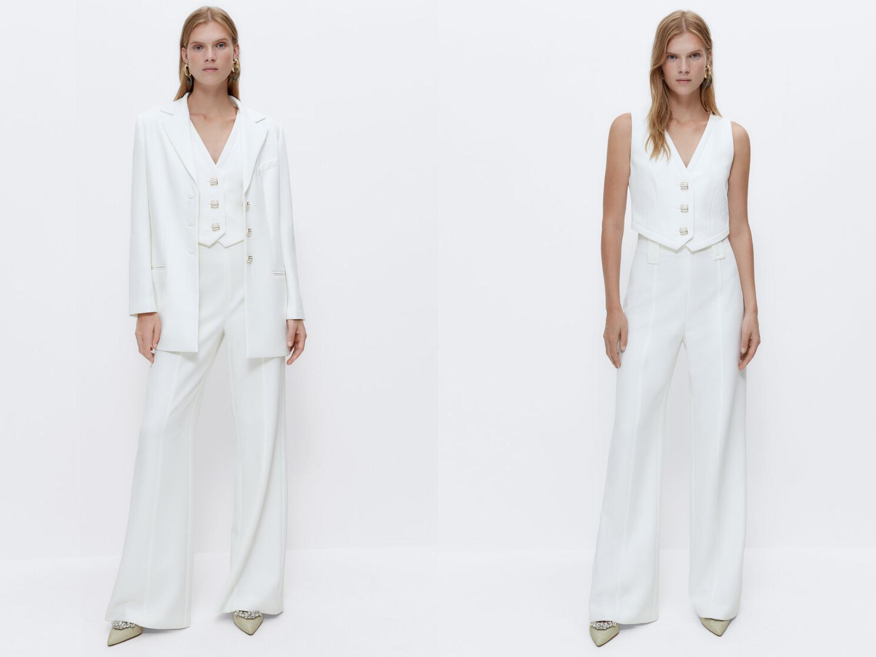 Uterqüe quiere que cases con traje blanco más impresionante (y querrás aunque no en boda)