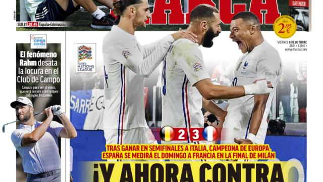 La portada del diario MARCA (08/10/2021)