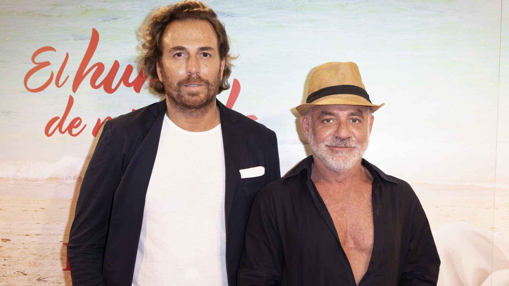 Joaquín Torres y Raúl Prieto en la presentación de 'El humor de mi vida', la última obra de teatro de Paz Padilla.