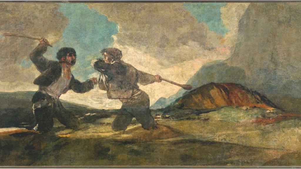 El famoso 'Duelo a garrotazos' de Goya.