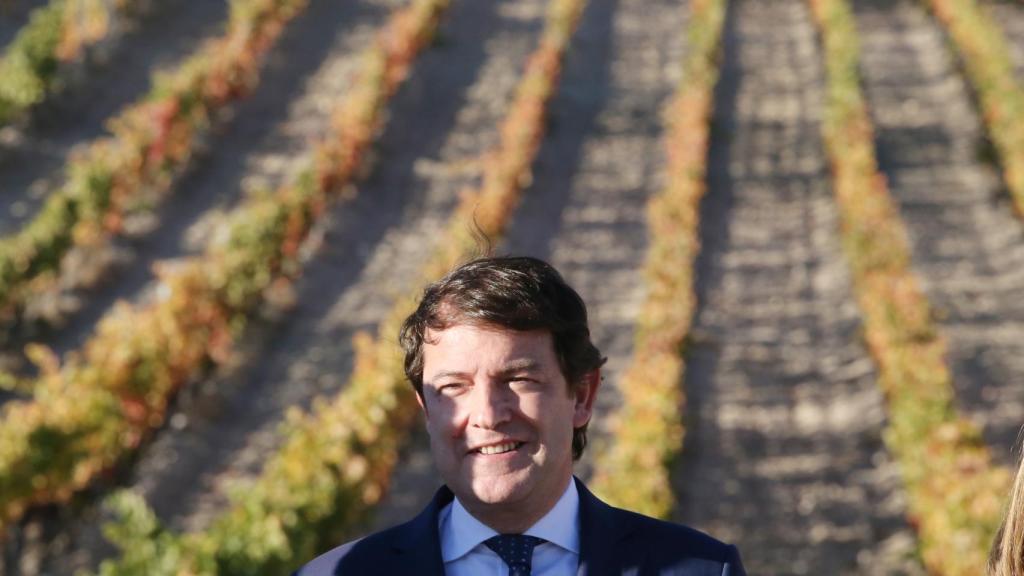 Rubén Cacho | ICAL El presidente de la Junta de Castilla y León, Alfonso Fernández Mañueco, asiste a la presentación de 'Esencia Matarromera'