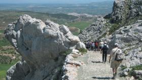 Puerto de la Escaleruela en la etapa que enlaza a Villanueva de la Concepción con Antequera.