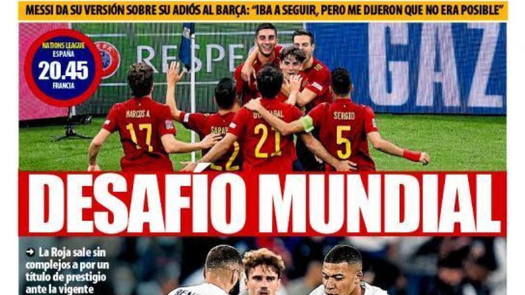 Portada Mundo Deportivo