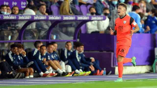 Brandon celebra el gol en Valladolid año y medio después de su último tanto.