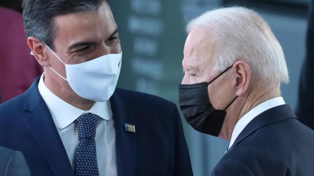 Pedro Sánchez y Joe Biden, en la última cumbre de la OTAN.
