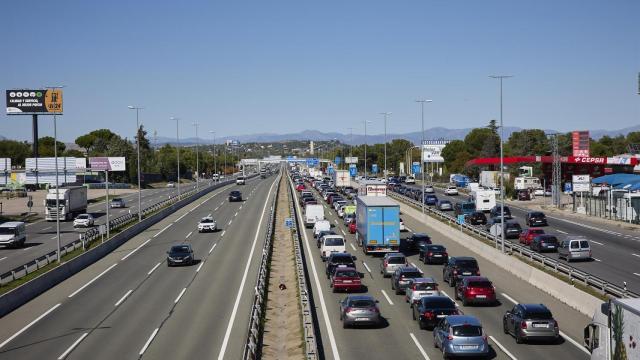 Autovía. Atasco. Imagen de archivo