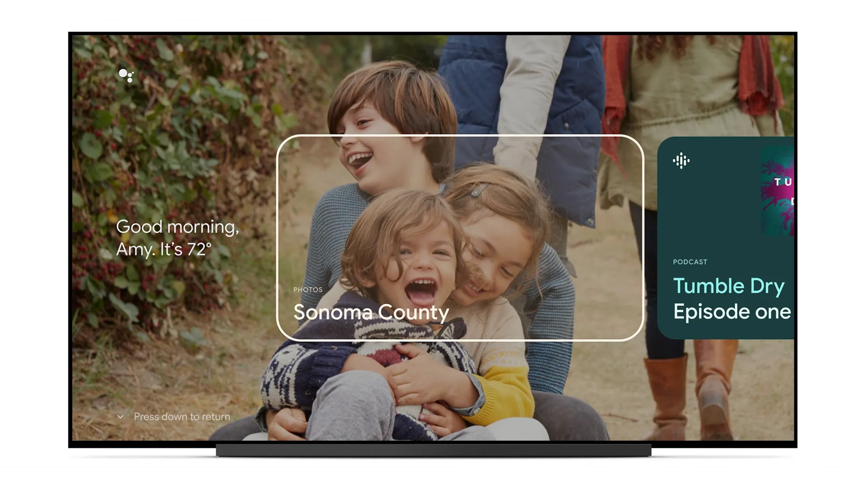 Google TV tendrá tarjetas en el modo ambiente