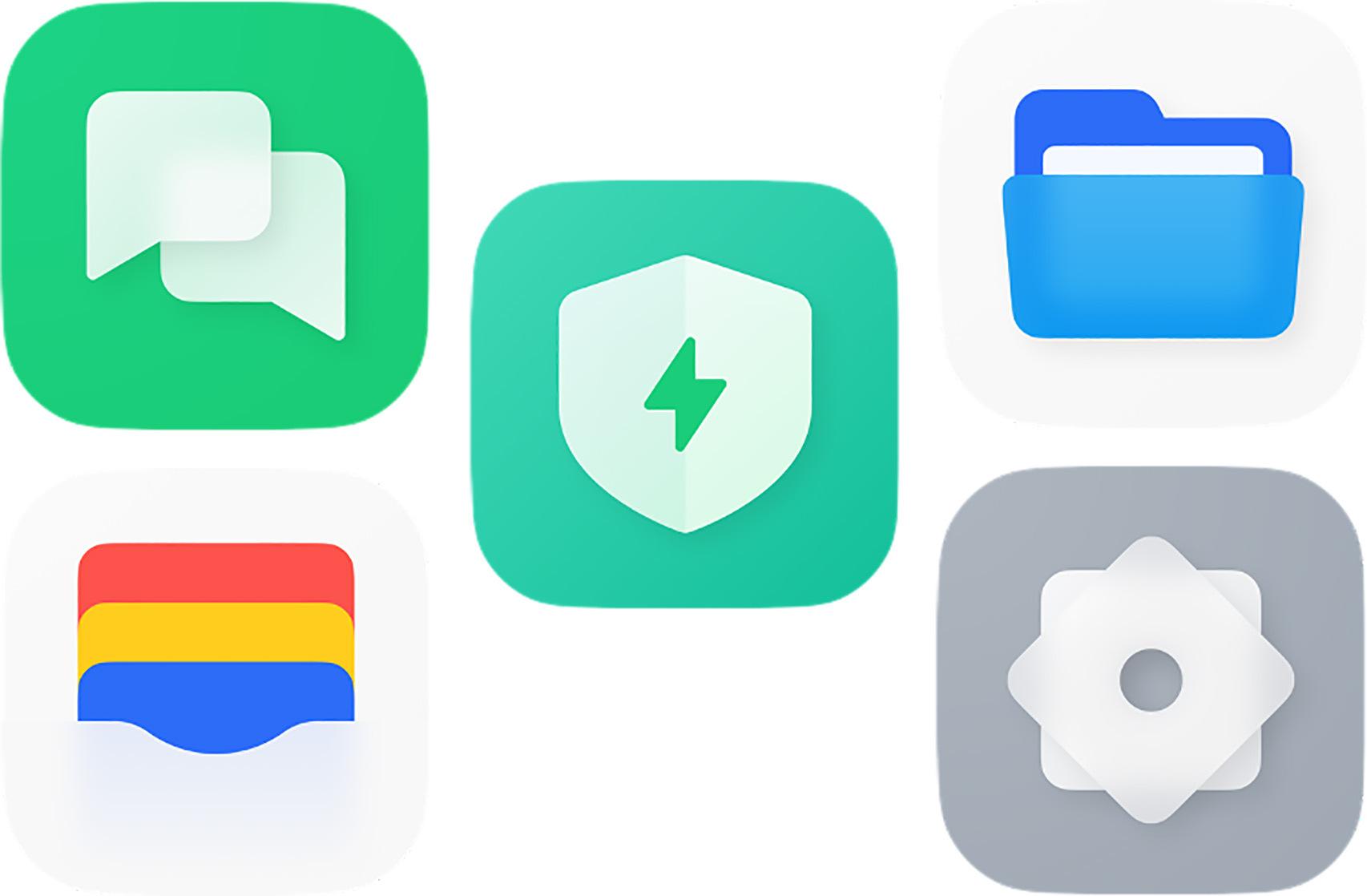 Más iconos de ColorOS 12