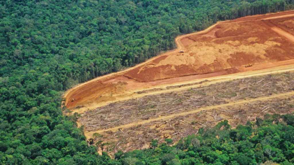 Imagen de la deforestación en la Amazonía.