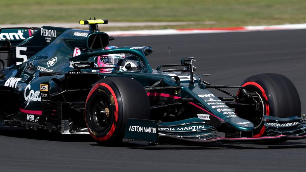 El Aston Martin de Sebastian Vettel