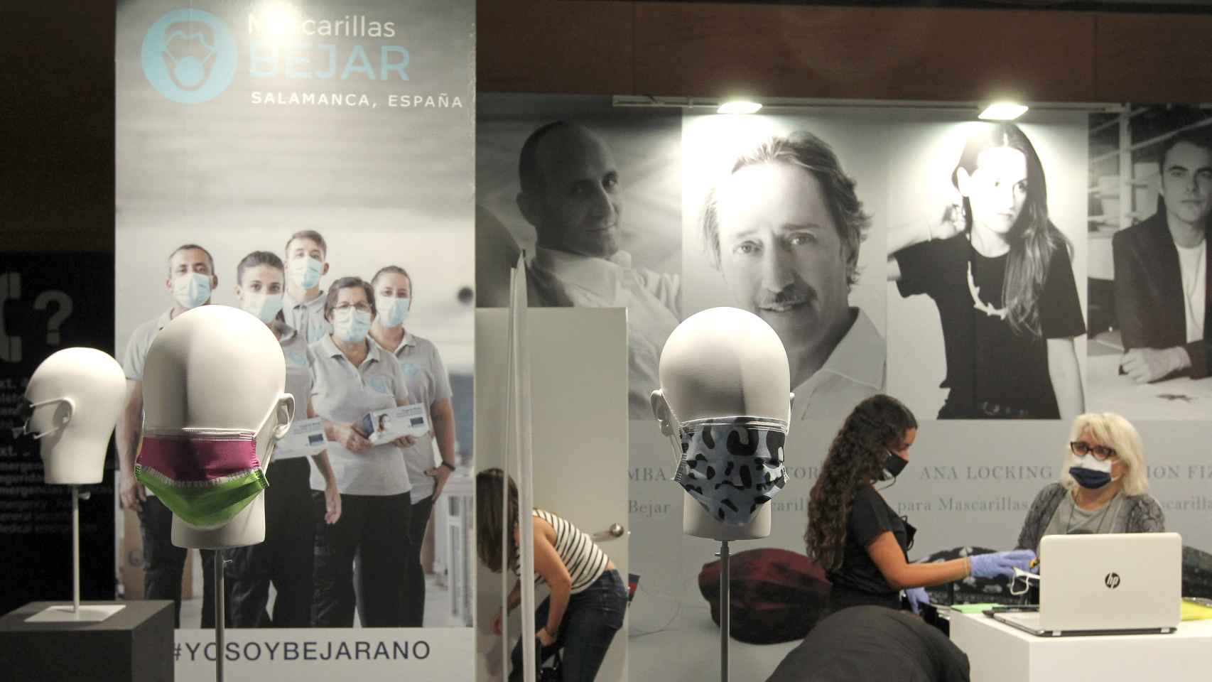 Mascarillas Béjar como patrocinador de la Semana de la Moda de Madrid en una imagen de archivo