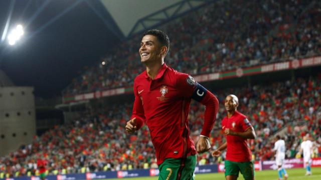 Cristiano Ronaldo celebra un gol con Portugal