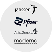 AstraZeneca, Janssen, Moderna y Pfizer