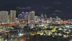 Vista nocturna de Miami. Foto: Rosa Jiménez Cano.
