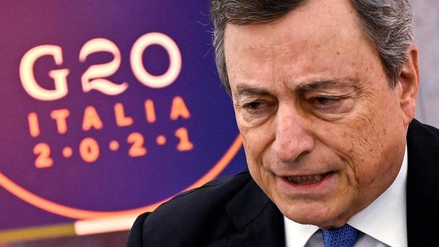 Mario Draghi, primer ministro italiano.