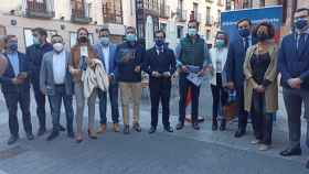 Representantes del PP de Valladolid en el Atrio de Santiago