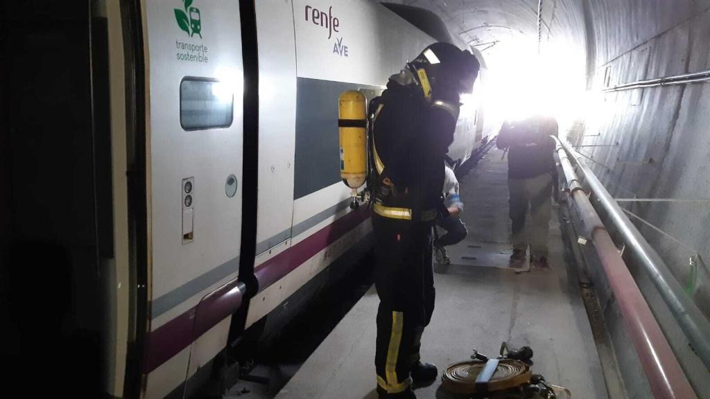 Simulacro de emergencia AVE Pedralba de la Pradería