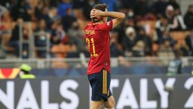 Oyarzabal se lamenta tras el gol de Francia en la UEFA Nations League