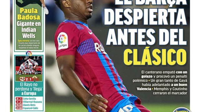 La portada del diario MARCA (18/10/2021)