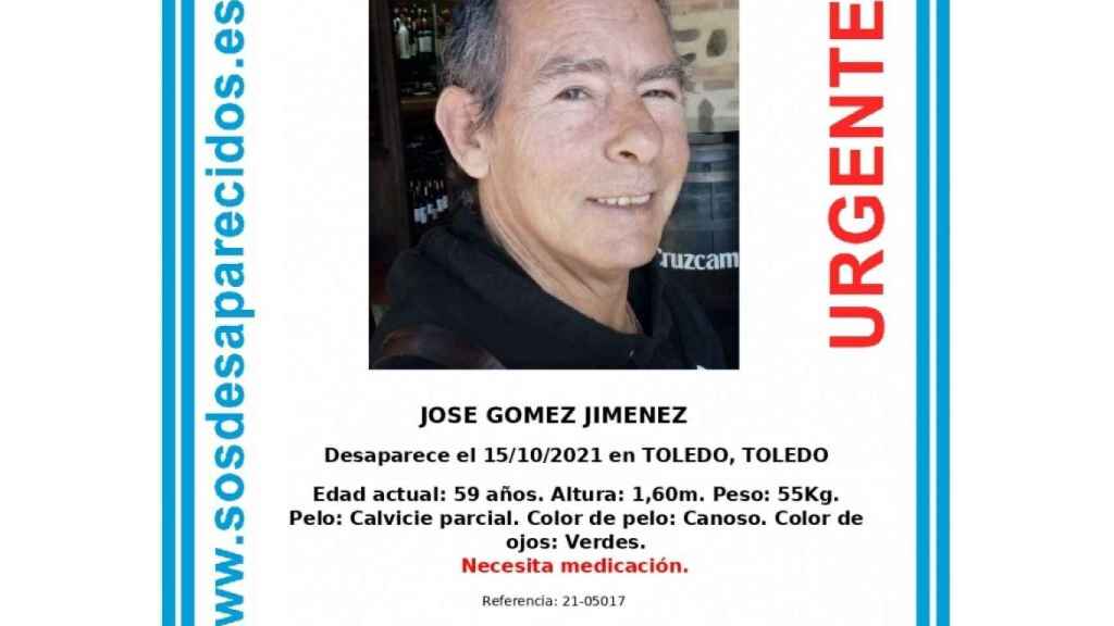 Buscan en Toledo a José, desaparecido desde el pasado viernes