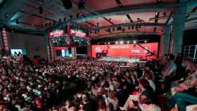 Vista del escenario principal del 40 Congreso Federal del PSOE.