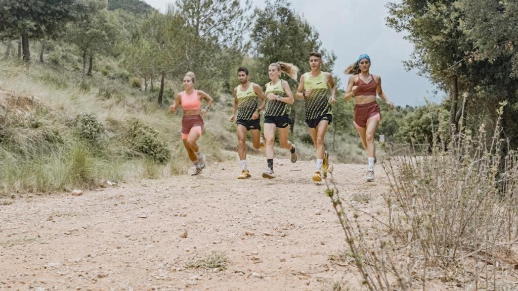 Los atletas de Brooks, completando la ruta