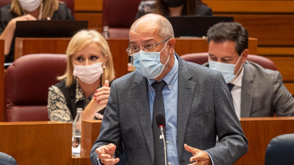 El vicepresidente de la Junta, Francisco Igea, durante el Pleno de las Cortes
