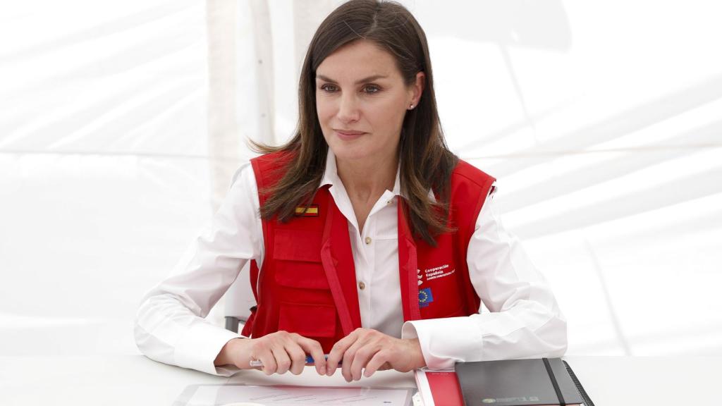 Letizia, en su viaje de cooperación a Mozambique.
