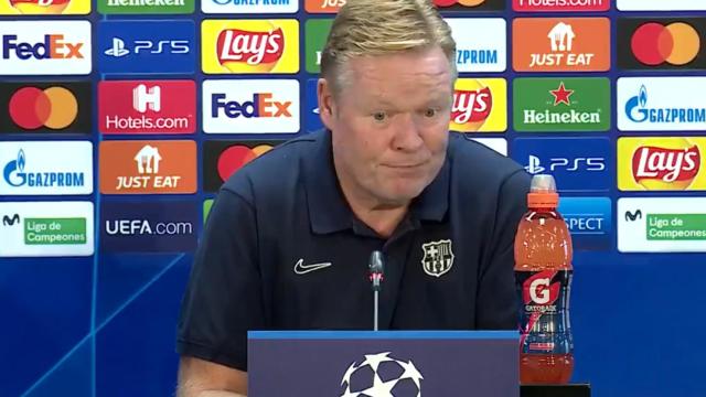 Koeman, en rueda de prensa