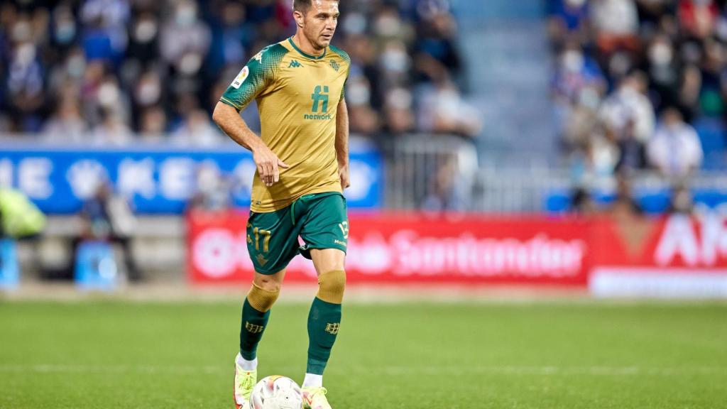 Joaquín, en un partido del Betis de La Liga 2021/2022