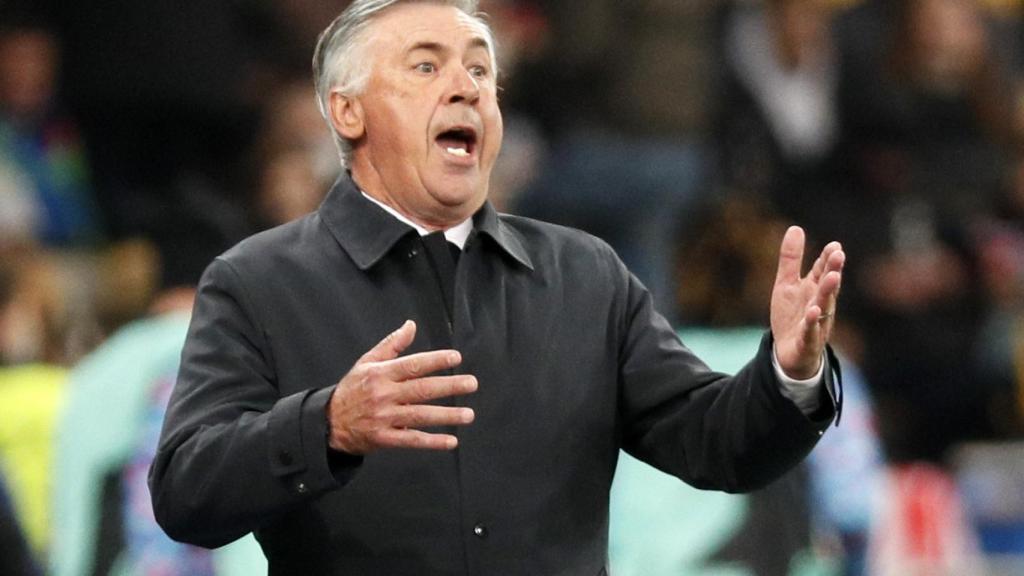 Carlo Ancelotti, durante el partido ante el Shakhtar Donetsk