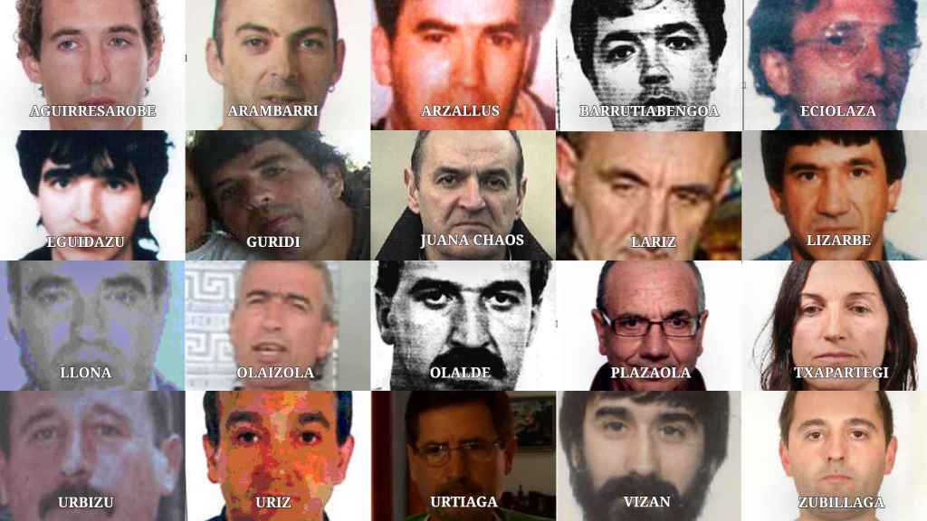 20 de los 26 terroristas de ETA a los que Interior trata de localizar desde hace años.