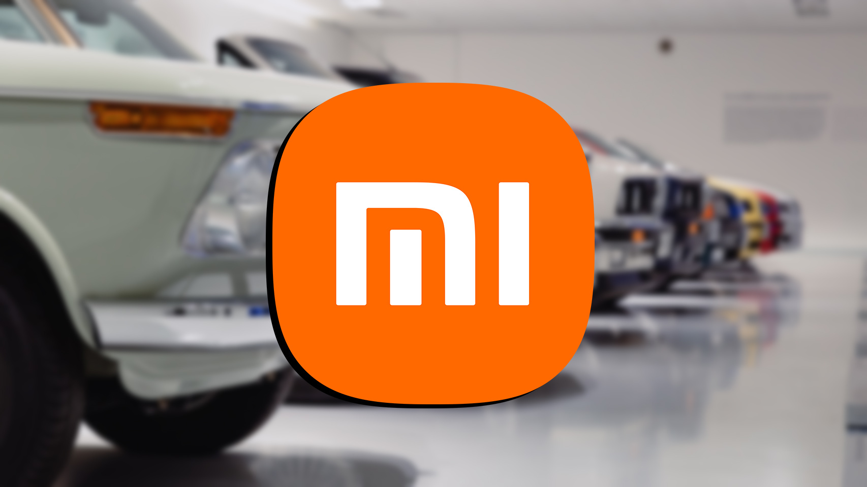 Coches y el logo de Xiaomi