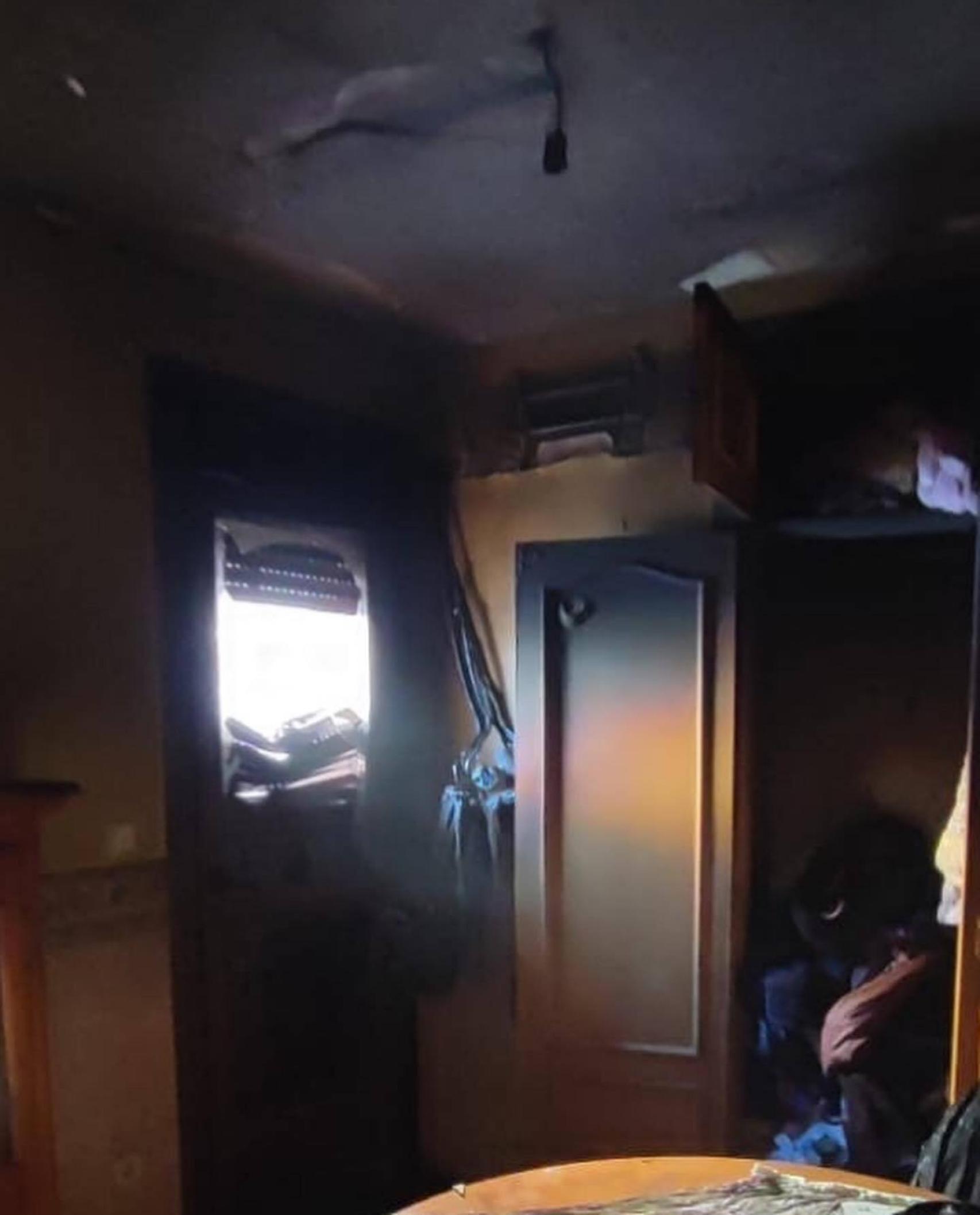 Incendio de la vivienda de Torrijos (Toledo). Foto: Consorcio Provincial de Extinción de Incendios y Salvamentos de Toledo