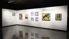 Panel expositivo de Universo Miró en Ciudad de México.