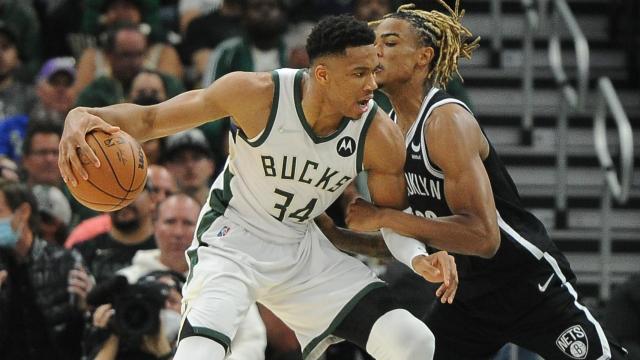 Antetokounmpo, contra los Brooklyn Nets