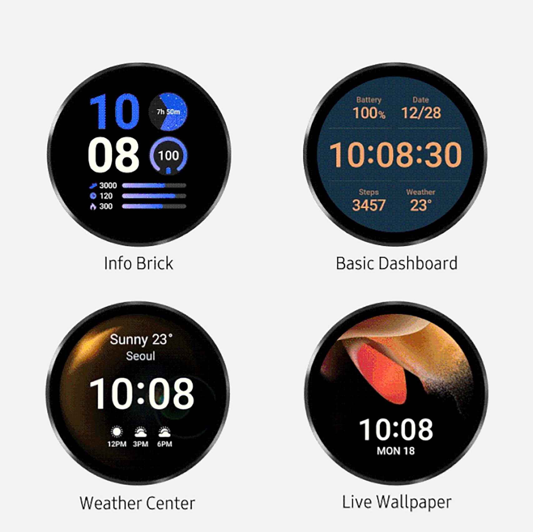New faces of the Galaxy Watch 4