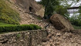 Derrumbe en Cuenca. Imagen de archivo