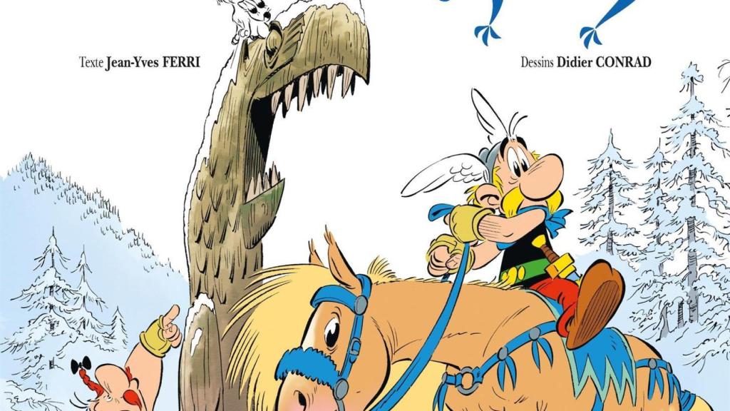 Portada de 'Astérix tras las huellas del grifo'.