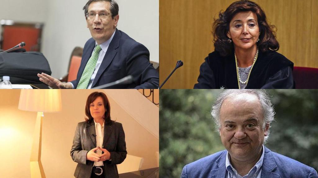 Los nuevos magistrados del Tribunal Constitucional.