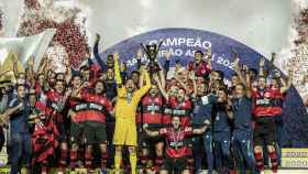 El Flamengo celebra un título