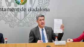 El todavía alcalde de Badalona, Xavier García Albiol. EP