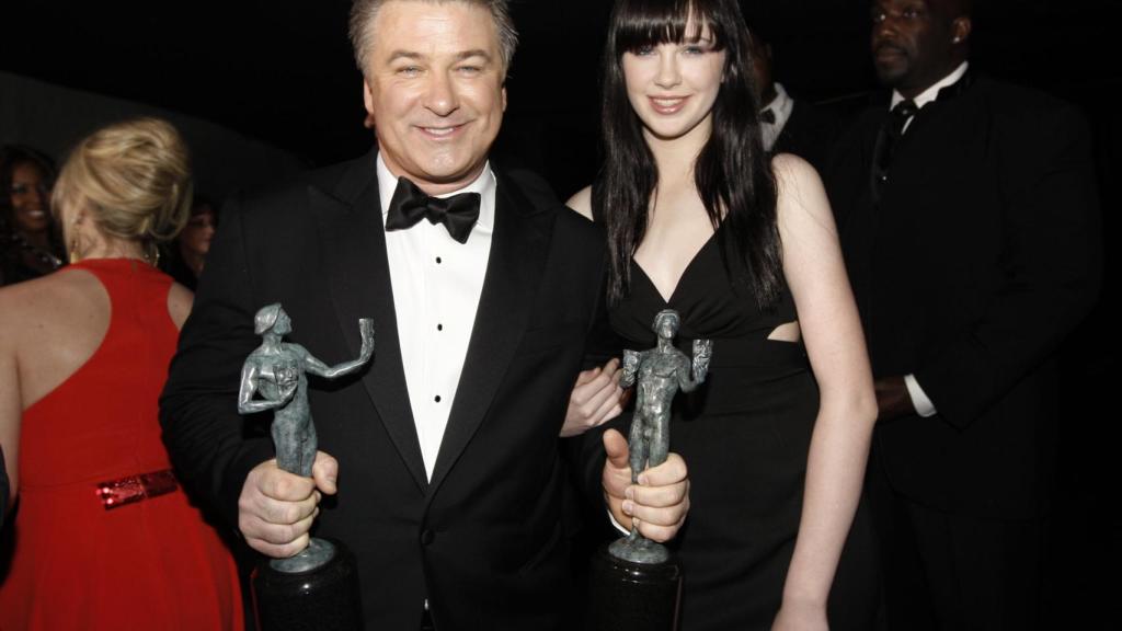 Alec junto a su hija, Ireland Baldwin, fruto de su matrimonio de 10 años con Kim Basinger.