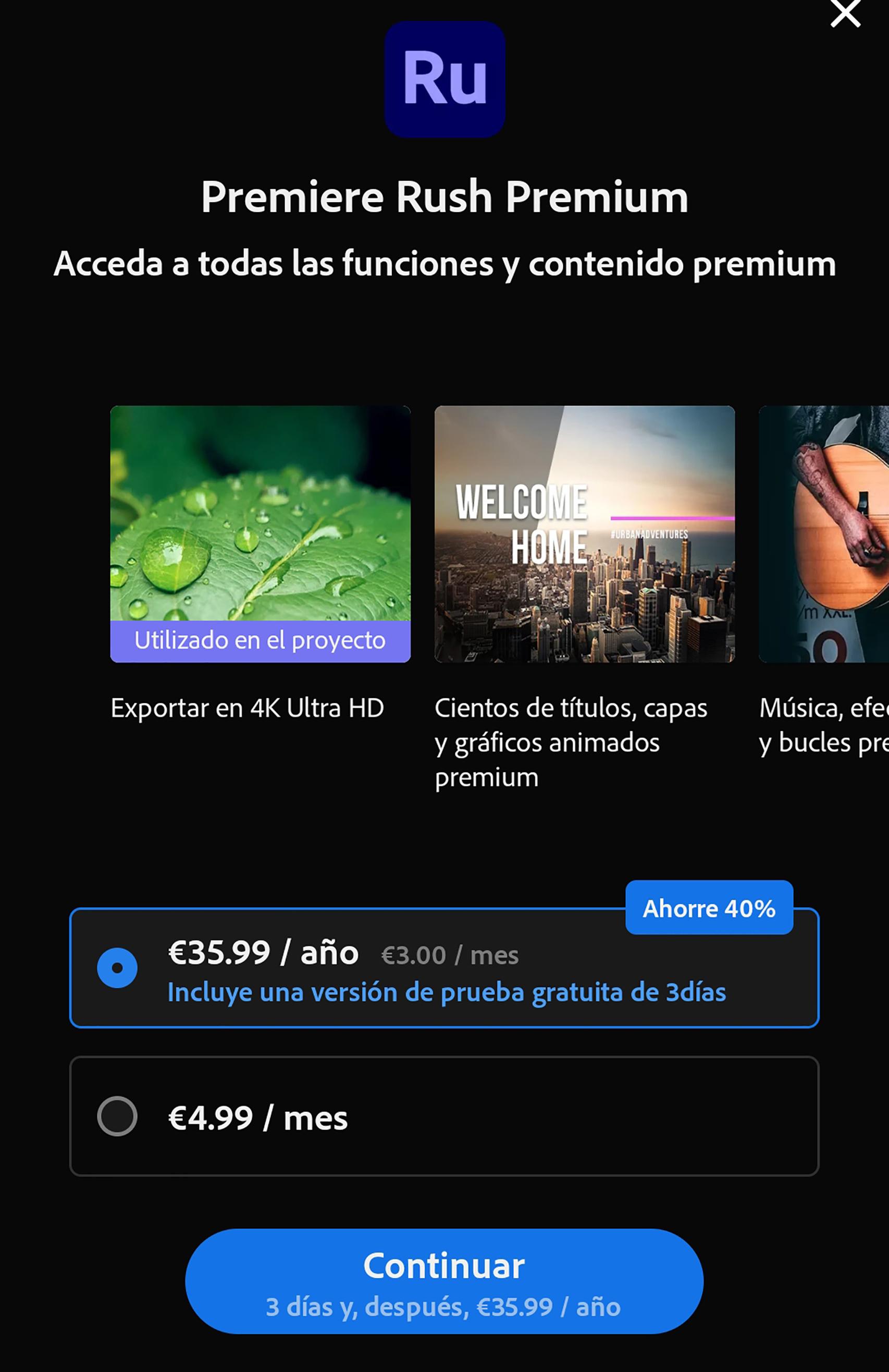 Adobe Rush Premium