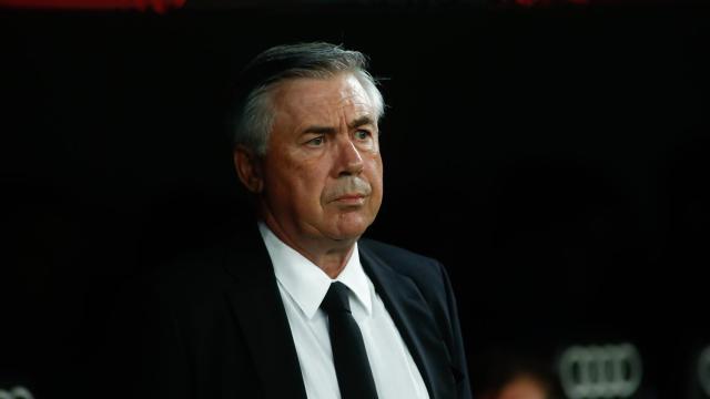 Carlo Ancelotti, durante un partido con el Real Madrid