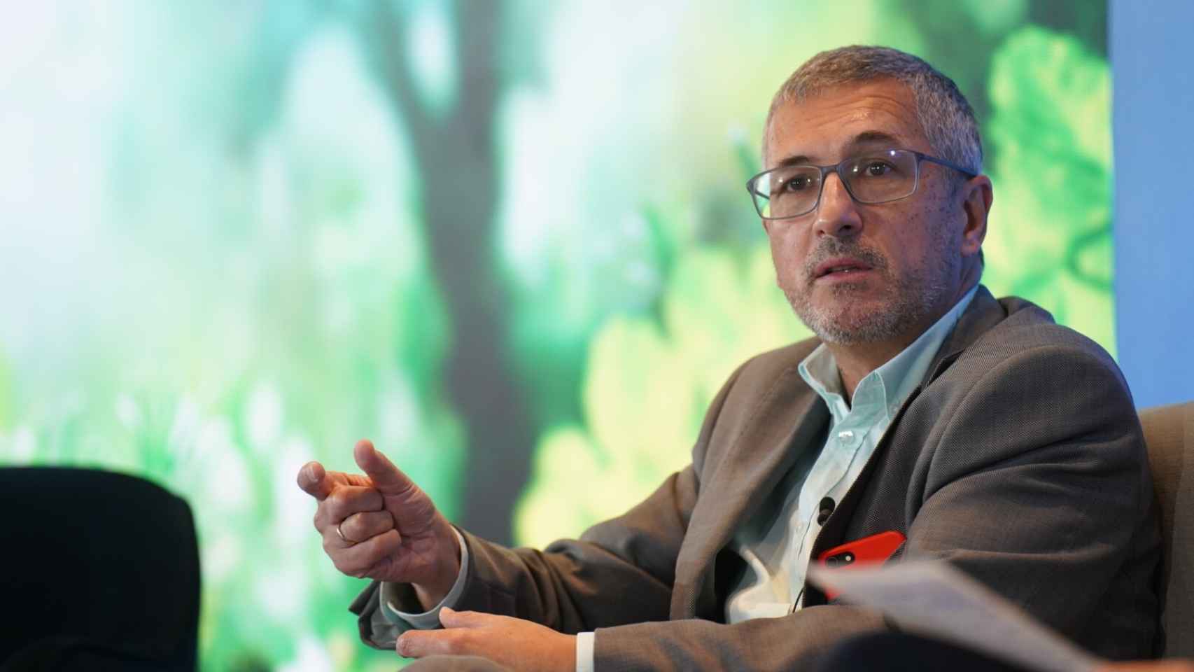 El secretario de Estado de Medio Ambiente, Hugo Morán, durante su participación en el debate 'Prosperidad en verde, el único camino'.