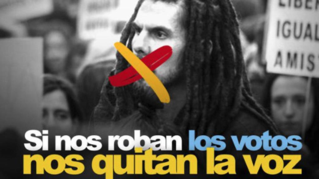 Imagen tuiteada por el fundador de Podemos Juan Carlos Monedero.